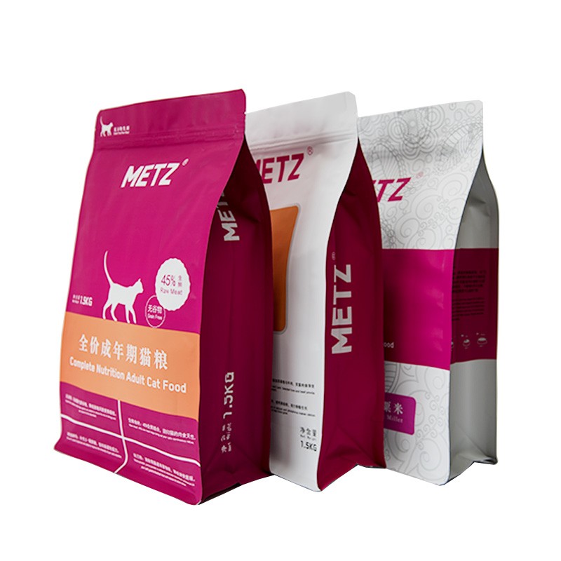 sachets à fond plat préfabriqués