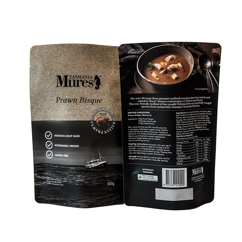 sachets de soupe stérilisables à haute barrière